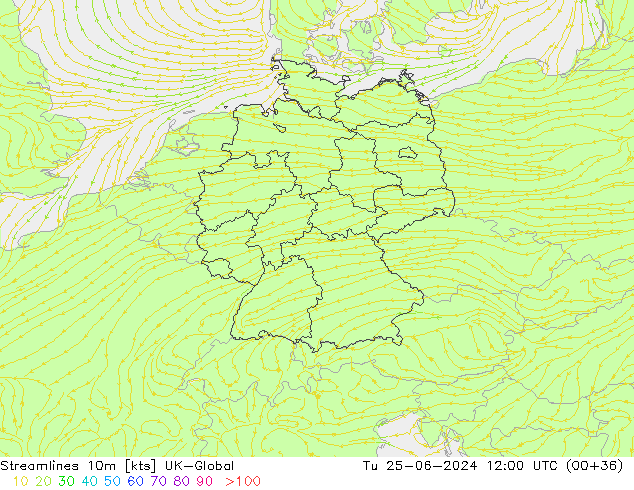 Ligne de courant 10m UK-Global mar 25.06.2024 12 UTC