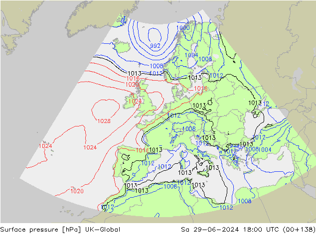 pressão do solo UK-Global Sáb 29.06.2024 18 UTC