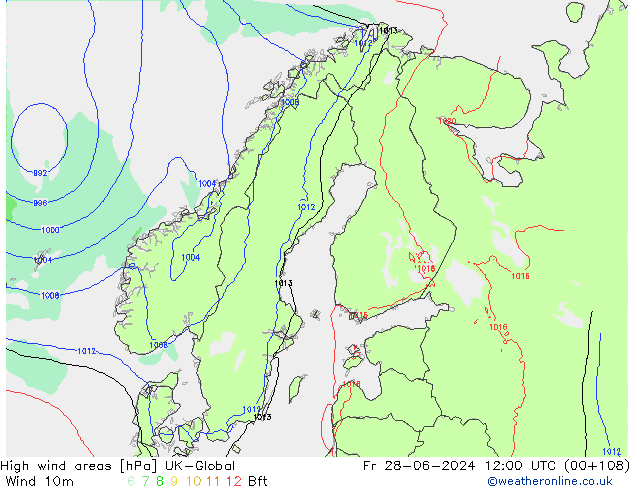 High wind areas UK-Global ven 28.06.2024 12 UTC