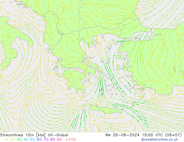 Streamlines 10m UK-Global St 26.06.2024 15 UTC