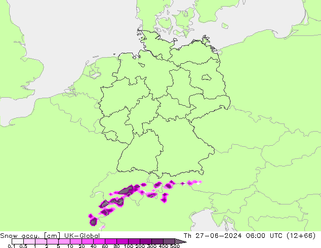 Totale sneeuw UK-Global do 27.06.2024 06 UTC