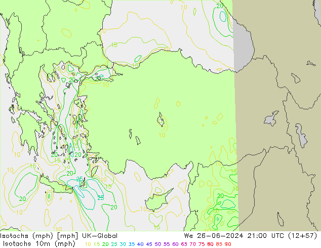 Isotachs (mph) UK-Global  26.06.2024 21 UTC