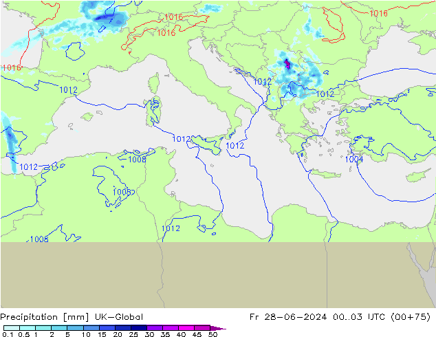Precipitation UK-Global Fr 28.06.2024 03 UTC