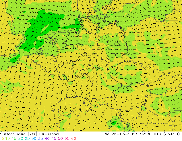 ветер 10 m UK-Global ср 26.06.2024 02 UTC