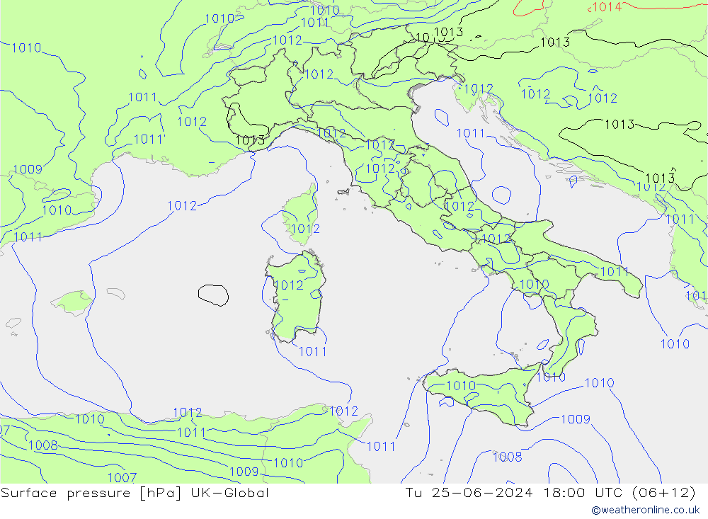 pressão do solo UK-Global Ter 25.06.2024 18 UTC