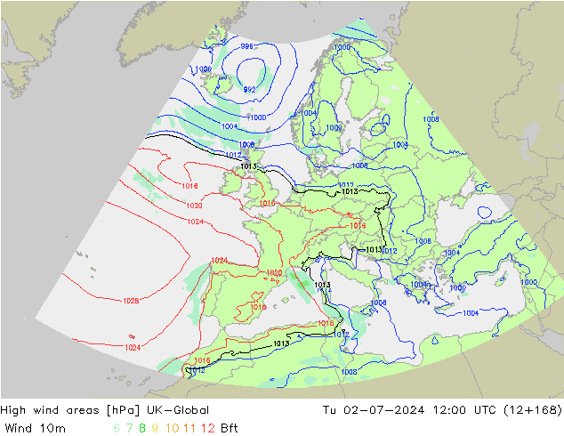 High wind areas UK-Global Ter 02.07.2024 12 UTC
