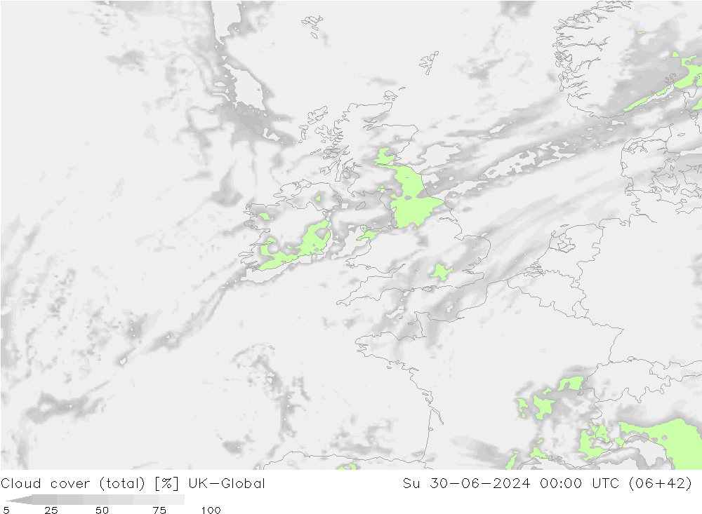 Bulutlar (toplam) UK-Global Paz 30.06.2024 00 UTC