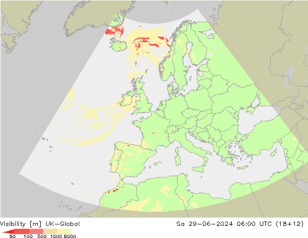 能见度 UK-Global 星期六 29.06.2024 06 UTC