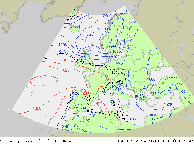 Luchtdruk (Grond) UK-Global do 04.07.2024 18 UTC