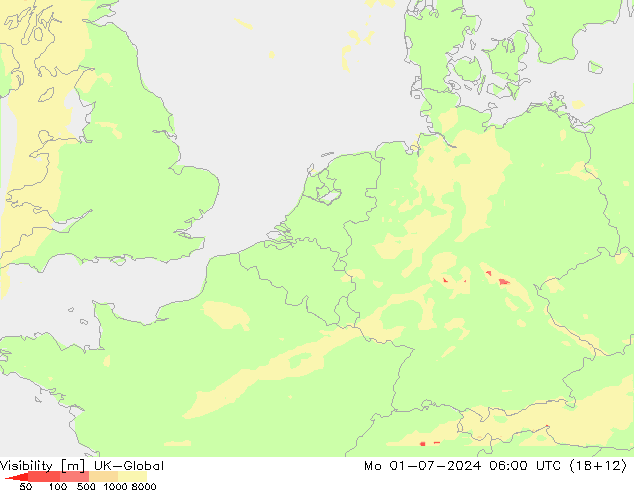 能见度 UK-Global 星期一 01.07.2024 06 UTC
