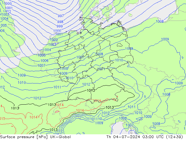 Luchtdruk (Grond) UK-Global do 04.07.2024 03 UTC