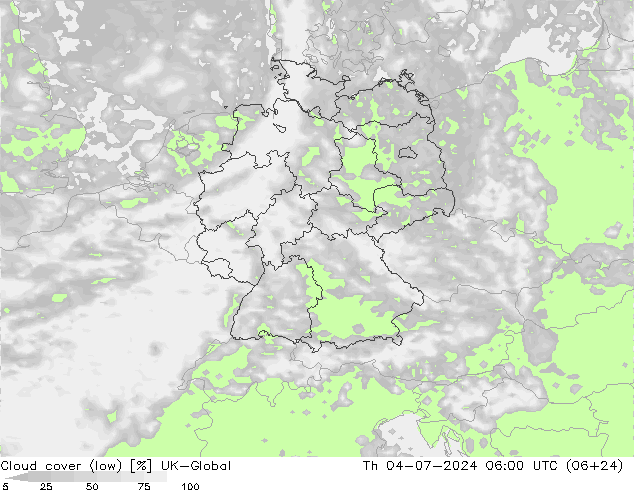 云 (低) UK-Global 星期四 04.07.2024 06 UTC