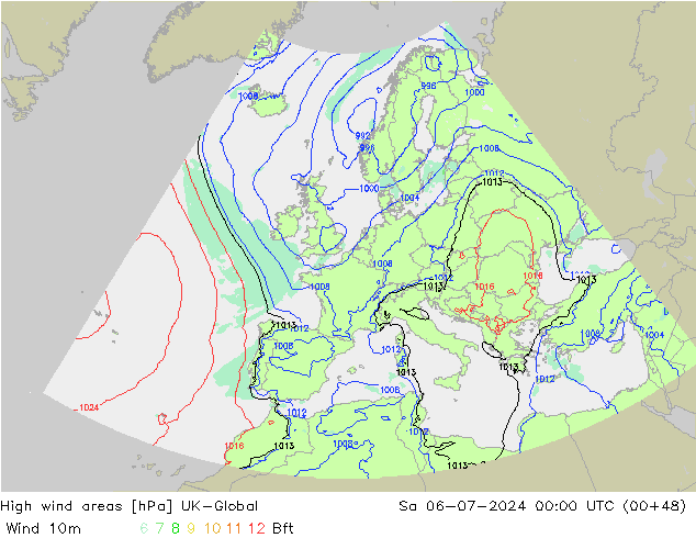 Windvelden UK-Global za 06.07.2024 00 UTC