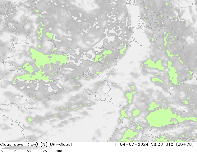 云 (低) UK-Global 星期四 04.07.2024 06 UTC