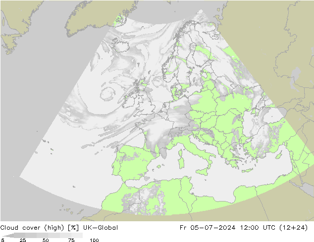 Bewolking (Hoog) UK-Global vr 05.07.2024 12 UTC