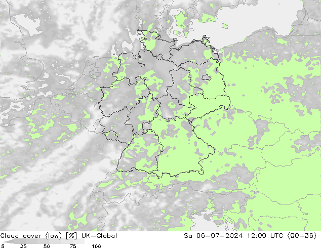 云 (低) UK-Global 星期六 06.07.2024 12 UTC