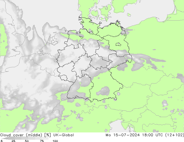 Bewolking (Middelb.) UK-Global ma 15.07.2024 18 UTC