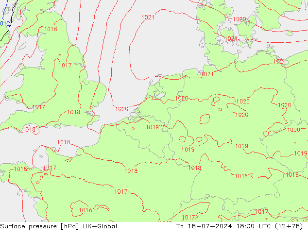 Luchtdruk (Grond) UK-Global do 18.07.2024 18 UTC