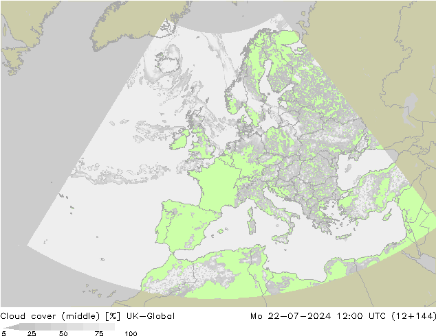 Bewolking (Middelb.) UK-Global ma 22.07.2024 12 UTC