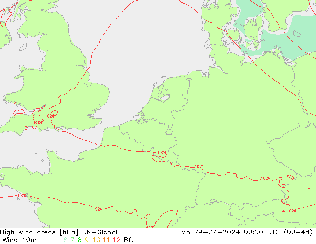 Windvelden UK-Global ma 29.07.2024 00 UTC