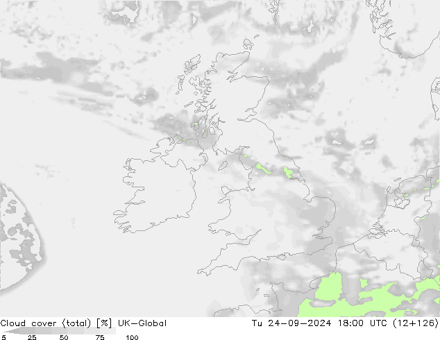 zachmurzenie (suma) UK-Global wto. 24.09.2024 18 UTC