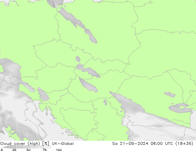 Cloud cover (high) UK-Global Sa 21.09.2024 06 UTC