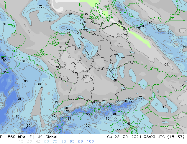 850 hPa Nispi Nem UK-Global Paz 22.09.2024 03 UTC