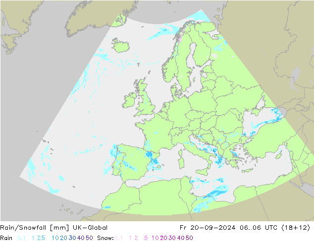 Rain/Snowfall UK-Global Sex 20.09.2024 06 UTC