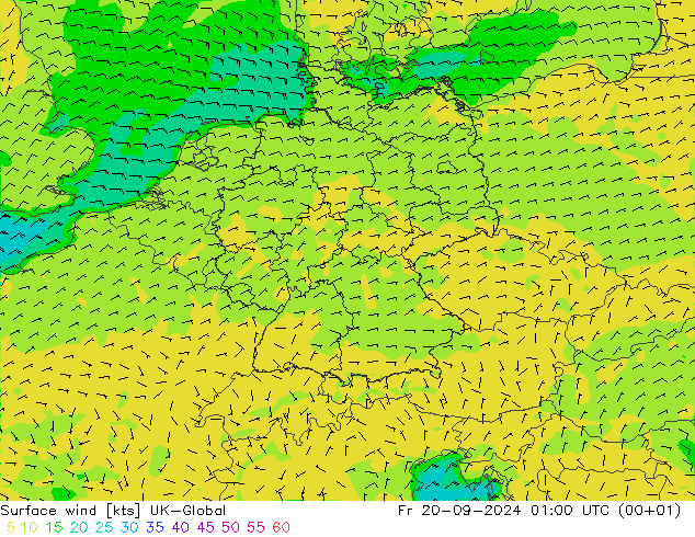 Surface wind UK-Global Pá 20.09.2024 01 UTC