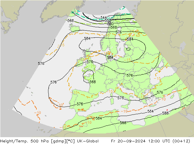 Height/Temp. 500 hPa UK-Global Pá 20.09.2024 12 UTC