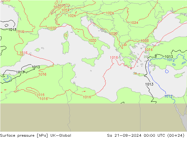 Yer basıncı UK-Global Cts 21.09.2024 00 UTC