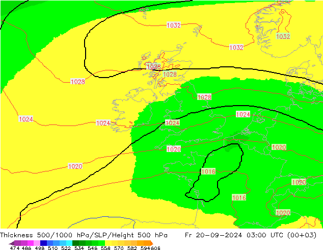 Thck 500-1000hPa UK-Global  20.09.2024 03 UTC