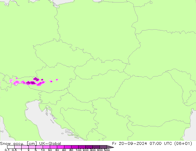 Snow accu. UK-Global  20.09.2024 07 UTC