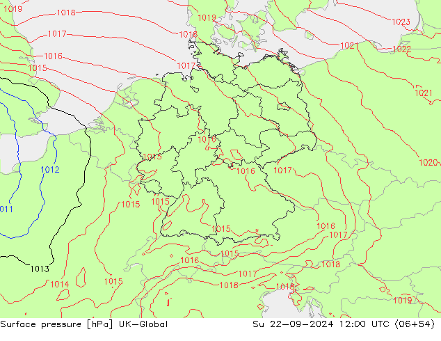 Bodendruck UK-Global So 22.09.2024 12 UTC