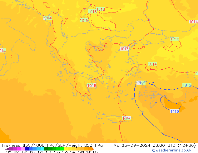 Thck 850-1000 hPa UK-Global Mo 23.09.2024 06 UTC