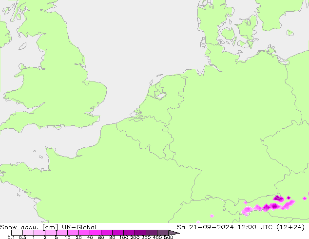 Snow accu. UK-Global Sa 21.09.2024 12 UTC