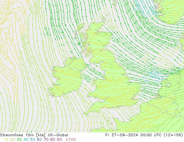 Rüzgar 10m UK-Global Cu 27.09.2024 00 UTC