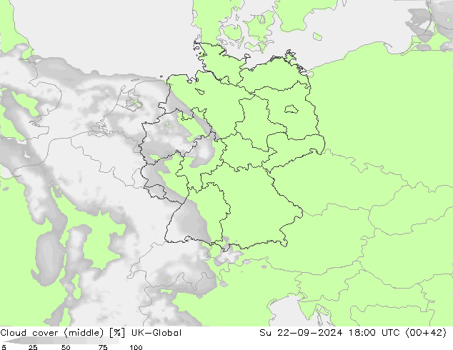 Wolken (mittel) UK-Global So 22.09.2024 18 UTC