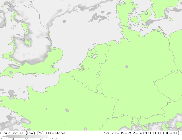 Nubes bajas UK-Global sáb 21.09.2024 01 UTC