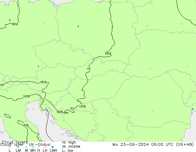 Cloud layer UK-Global Mo 23.09.2024 06 UTC