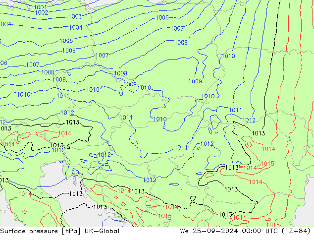 Bodendruck UK-Global Mi 25.09.2024 00 UTC