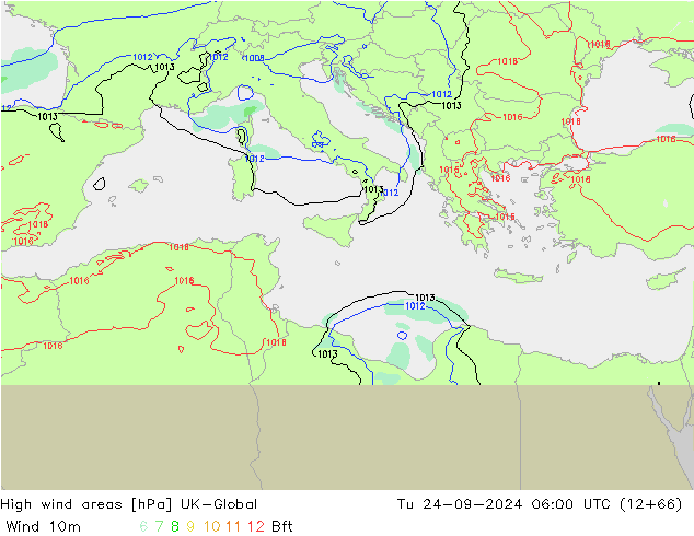 Windvelden UK-Global di 24.09.2024 06 UTC