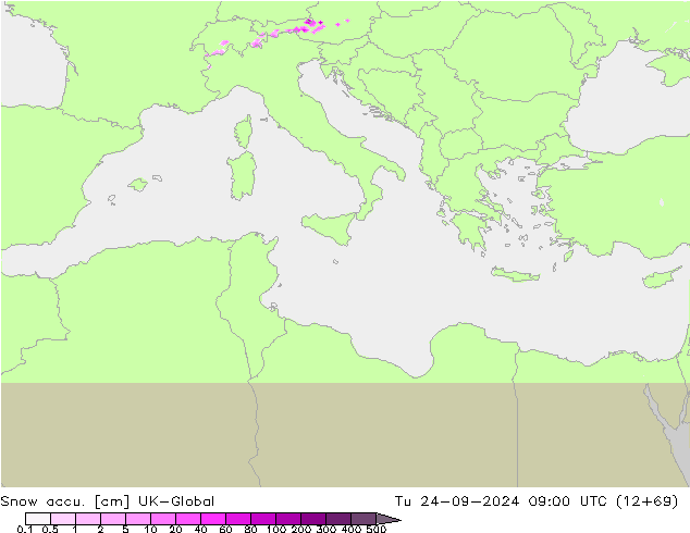 Snow accu. UK-Global Út 24.09.2024 09 UTC