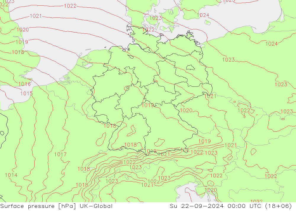 Bodendruck UK-Global So 22.09.2024 00 UTC