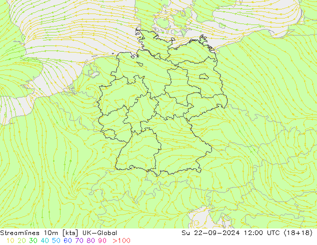 Linha de corrente 10m UK-Global Dom 22.09.2024 12 UTC