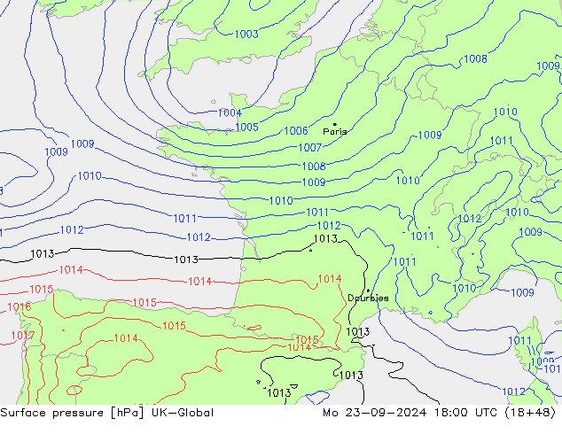 Bodendruck UK-Global Mo 23.09.2024 18 UTC