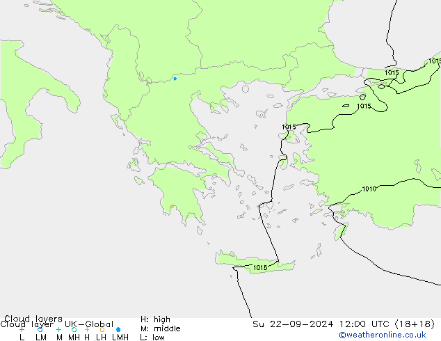 Wolkenlagen UK-Global zo 22.09.2024 12 UTC