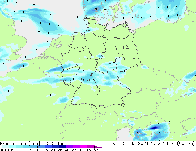 Srážky UK-Global St 25.09.2024 03 UTC