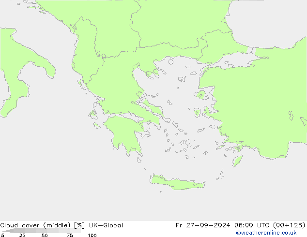 Wolken (mittel) UK-Global Fr 27.09.2024 06 UTC