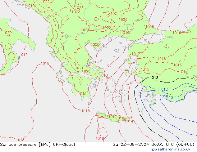 pressão do solo UK-Global Dom 22.09.2024 06 UTC